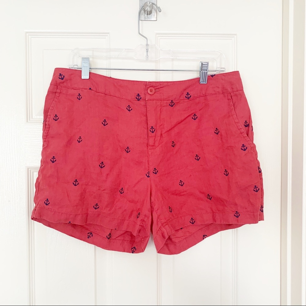 British Khaki | Preppy Anchor Embroidered Shorts